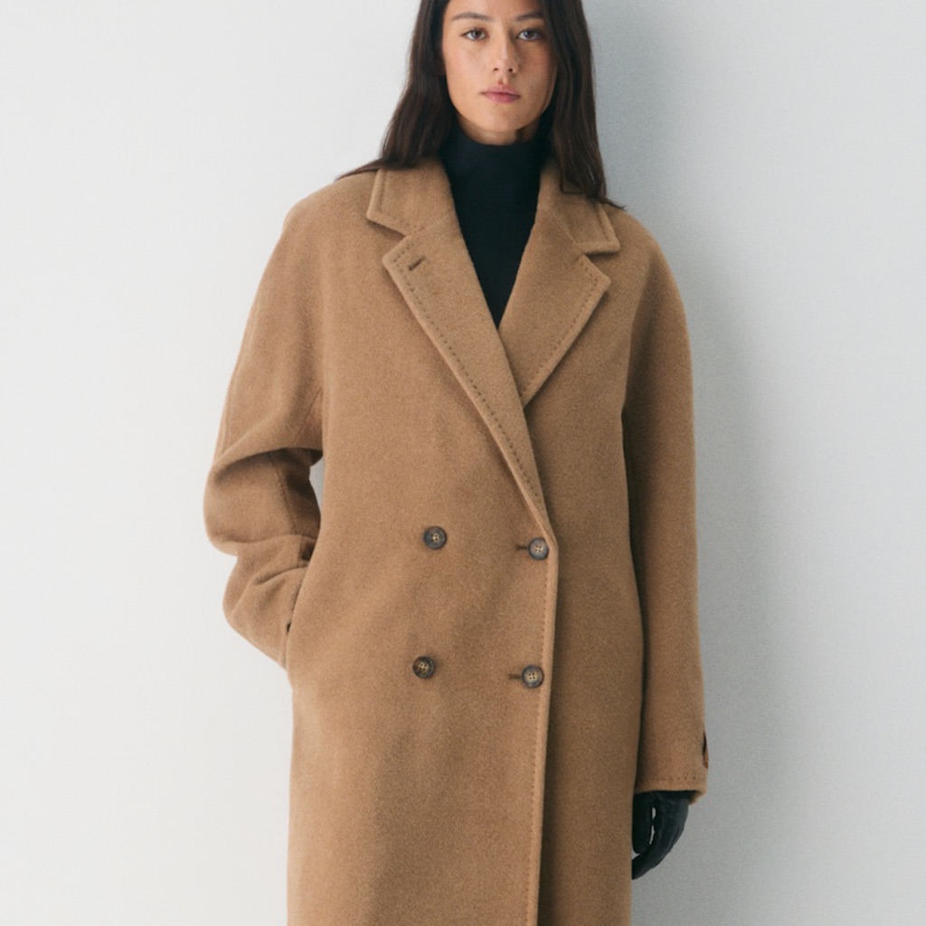 Aritzia The Slouch Coat New - (Re)Camel Wool